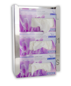 Soporte dispensador guantes